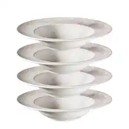 Netto Marken-Discount Mäser Pastateller-Set, Steinzeug Aquarellia Weiß, Lila Angebot