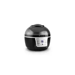 Netto Marken-Discount VitAir Turbo Heißluftfritteuse grau-schwarz 1400W Grillen Backen 9l Schwarz Angebot