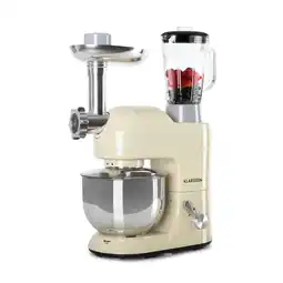 Netto Marken-Discount Lucia Küchenmaschine 3-in-1 1800 W / 2,7 PS 5 Ltr Edelstahl BPA-frei Creme Angebot
