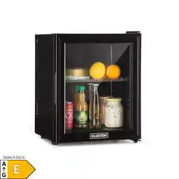 Netto Marken-Discount Brooklyn 24 Mini-Kühlschrank Glastür LED Ablage Schwarz 24 Liter Angebot