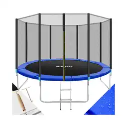 Netto Marken-Discount tectake Trampolin, Ø 396 cm, GS zertifiziert, Randabdeckung, inklusive Einstiegsleiter Angebot