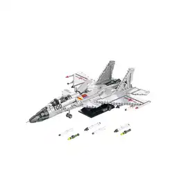 Netto Marken-Discount Reobrix 33023 Kampfjet Klemmbaustein Flugzeug Modell 1999 Teile ab 14 Angebot