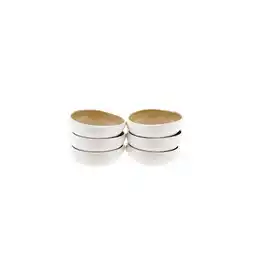 Netto Marken-Discount Wave Cream 6er-Set Müslischalen aus hochwertigem Porzellan - 12 x 4,5 cm Angebot