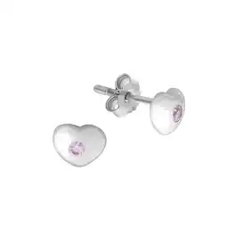 Netto Marken-Discount Zeeme for Kids Ohrringe 925 Sterling Silber Herz Zirkonia Angebot