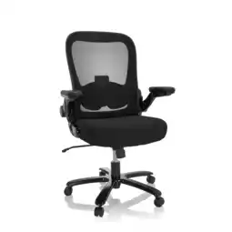 Netto Marken-Discount hjh OFFICE XXL Drehstuhl INSTRUCTOR SW I Stoff / Netzstoff mit abklappbaren Armlehnen Angebot