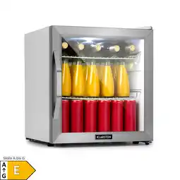 Netto Marken-Discount Beersafe L Crystal White Kühlschrank 47 Ltr 2 Böden Glastür Edelstahl Angebot