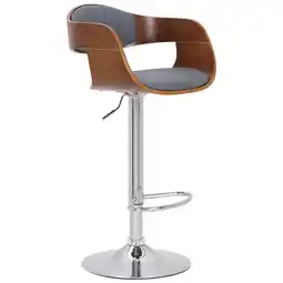 Netto Marken-Discount TPFLiving 2er Set Barhocker Kingsley Holz/Kunstleder Walnuss/Creme Angebot