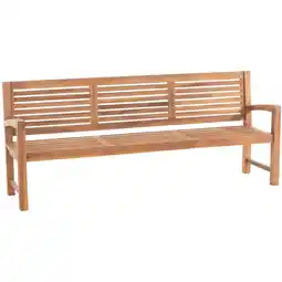 Netto Marken-Discount CLP Teakbank Halden I Holzbank Für Den Garten I Sitzbank Mit Armlehnen Angebot