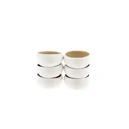 Netto Marken-Discount Wave Cream 6er-Set Dipschalen aus hochwertigem Porzellan - 8,5 x 4 cm Angebot