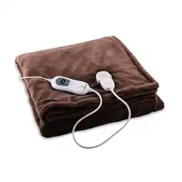 Netto Marken-Discount Dr. Watson XXL Heizdecke 3 Stufen waschbar 200x180cm Mikroplüsch Braun XL Angebot