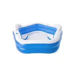 Netto Marken-Discount Bestway Family Pool Backyard Oasis 213 x 206 x 69 cm, eckig Angebot