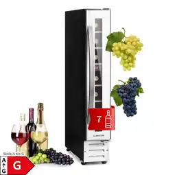 Netto Marken-Discount Vinovilla 7 Built-in Uno Quartz Einbau-Weinkühlschrank Weißes Glas Weiß Angebot
