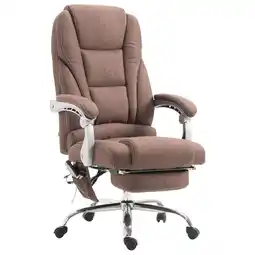 Netto Marken-Discount TPFLiving Bürostuhl Pacira Stoff mit Massagefunktion Taupe Angebot