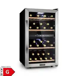 Netto Marken-Discount Vinamour 45 DuoWeinkühlschrank 2 Zonen 118 Ltr / 45 Fl 5-18 °C Edelstahl 45 Flaschen 2 Kühlzonen Angebot