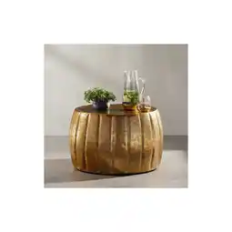 Netto Marken-Discount KADIMA DESIGN Couchtisch LIMENTRA: Orientalisch, Aluminium, Strukturen, verschiedene Farben Angebot