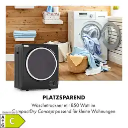 Netto Marken-Discount Jet Set 2500 Wäschetrockner Ablufttrockner 850W EEK C 2,5kg 50cm Angebot