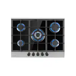 Netto Marken-Discount Alchemist 5 Zonen Gaskochfeld Aluminium-Brenner Glaskeramik schwarz Angebot