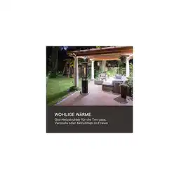 Netto Marken-Discount Goldflame Deluxe Terrassenheizstrahler 36.000BTU/11kW mobil Edelstahl Schwarz Angebot