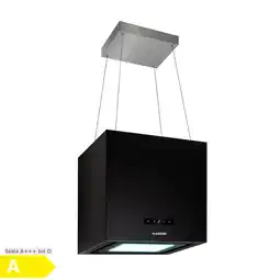 Netto Marken-Discount Kronleuchter Smart Inselabzugshaube 595m³/h App-Steuerung LED-Panel Schwarz Angebot