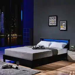 Netto Marken-Discount HOME DELUXE LED Bett Astro inkl. Matratze versch. Größen und Farben - Schwarz Angebot