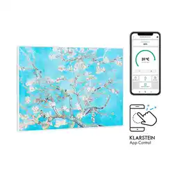 Netto Marken-Discount Wonderwall Air Art Smart Infrarotheizung 80x60cm 500W Wandmontage Blüten Angebot