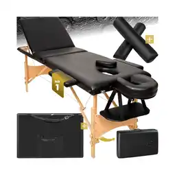 Netto Marken-Discount tectake 3 Zonen Massageliege-Set, Breite 60 cm, Polsterung 3 cm, mit Holzgestell, 210 x 95 x 84 cm Angebot