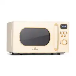 Netto Marken-Discount Julieta Mikrowelle mit Grill 20l 700 / 800 W Ø25,5cm 8 Programme Creme Angebot