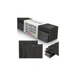 Netto Marken-Discount Juskys WPC Terrassendielen 2 m² – 220 cm Dielen, wetterfest inkl. Unterkonstruktion – Grau Angebot
