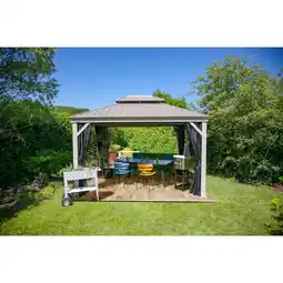 Netto Marken-Discount SOJAG Pavillon Messina, 298 x 363 cm Angebot
