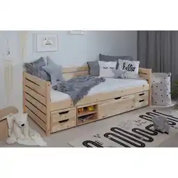 Netto Marken-Discount TiCAA Sofabett Naomi inkl. Funktionsschubkästen, 90x200 Angebot
