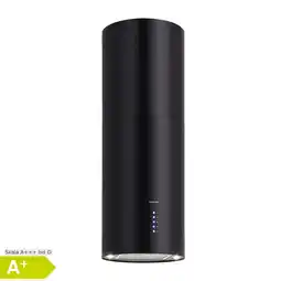Netto Marken-Discount Beretta Inselabzugshaube Ø35cm 650m³/h LED inkl. Aktivkohlefilter Matt-Schwarz Angebot