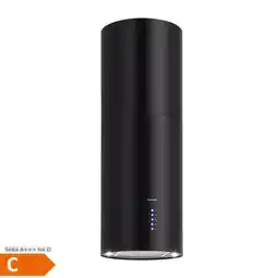 Netto Marken-Discount Beretta Inselabzugshaube Ø35cm 650m³/h LED inkl. Aktivkohlefilter Matt-Schwarz Angebot