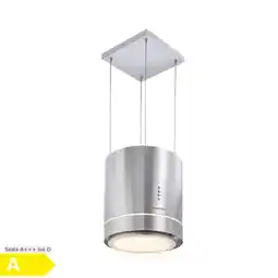 Netto Marken-Discount Tron Ambience Inselabzugshaube Ø38cm Umluft 540m³/h LED schwarz Edelstahl gebürstet Angebot