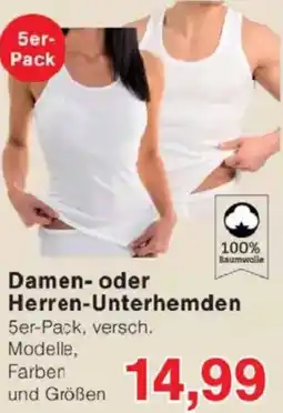 Jawoll Damen oder Herren-Unterhemden Angebot