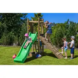 Netto Marken-Discount FUNGOO Spielturm FUNNY3 mit Sandkasten Rutsche und versch. Ausführungen Angebot
