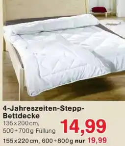Jawoll 4-Jahreszeiten-Stepp Bettdecke Angebot