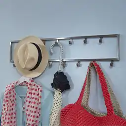 Netto Marken-Discount KADIMA DESIGN Wandgarderobe, Stilvoller Kleiderschrank mit 15 Haken, Handgefertigter Stahl Angebot