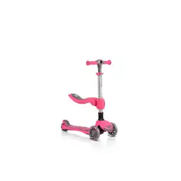 Netto Marken-Discount Byox Kinderroller Kiki 2 in 1, Höhe einstellbar, 4 blinkende PU-Räder, klappbar rosa Angebot