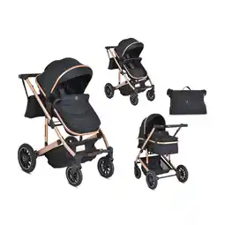 Netto Marken-Discount Moni Kombikinderwagen 2 in 1 Thira Babywanne, umbaubar, Sportsitz, Fußabdeckung schwarz Angebot