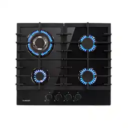 Netto Marken-Discount Ignito 4 Zonen Gaskochfeld 4-flammig Sabaf-Brenner Glaskeramik schwarz Schwarz 4 Brenner Angebot