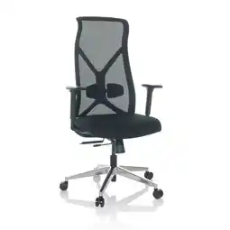 Netto Marken-Discount hjh OFFICE Profi Bürostuhl AZURRO B Stoff / Netzstoff mit Armlehnen Angebot