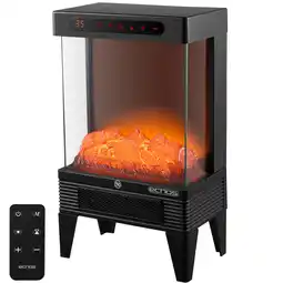 Netto Marken-Discount Echos Elektrokamin mit Heizlüfter Kaminillusion Flammeneffekt 1500W Angebot