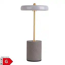 Netto Marken-Discount Näve Akku Tischleuchte SETA H: 30cm grau Angebot