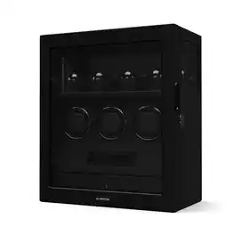 Netto Marken-Discount SecureTouch Uhrenbeweger 3+4 Uhren Mabuchi Motor Klavierlack 41 Modi Schloss LEDs Schwarz Angebot