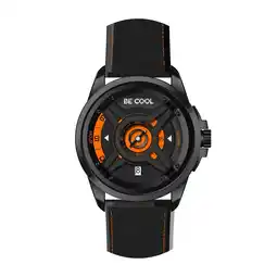 Netto Marken-Discount BE COOL Armbanduhr schwarz/orange BCW02SO Angebot