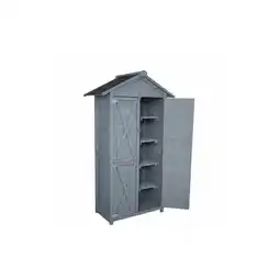 Netto Marken-Discount Werkzeugschrank aus Holz, ca. 88 x 45,5 x 168 cm - Grau Angebot