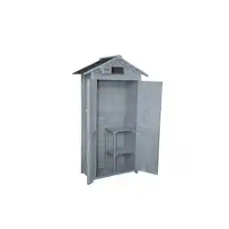 Netto Marken-Discount Werkzeugschrank aus Holz, ca. 88 x 45,5 x 168 cm - Grau - Fenster Angebot