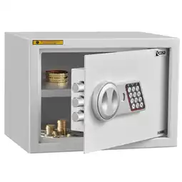 Netto Marken-Discount Ecosa Tresor elektronisch mit Kombinationsschloss u. Schlüssel für Zuhause weiß Angebot