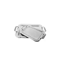 Netto Marken-Discount 2-teiliges Serviertablett aus hochwertigem 18/10 Edelstahl Angebot
