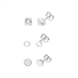 Netto Marken-Discount Celesta Silber Ohrstecker Set 925 Sterling Silber rhodiniert Zirkonia Angebot
